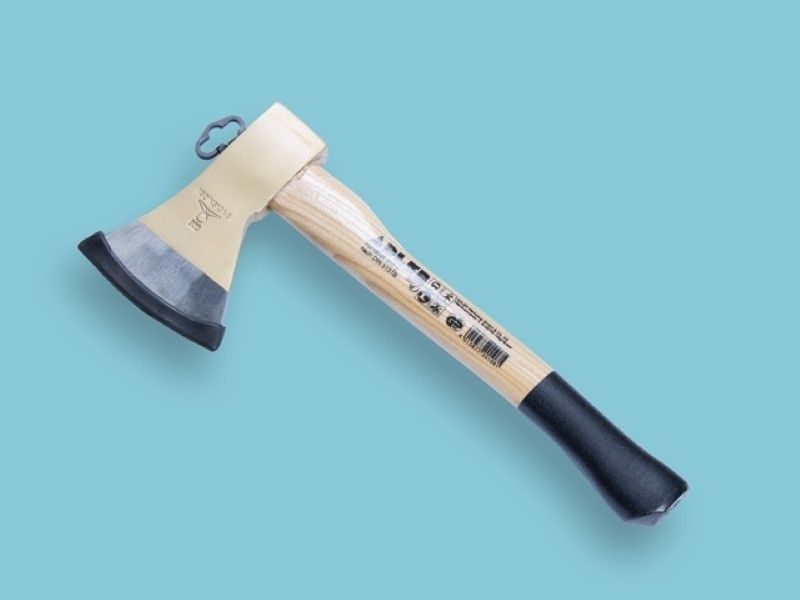 Keukenbijl / handbijl Adler 600 gram met essen steel 36cm