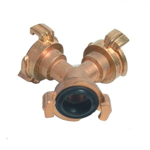 Geka messing 3-weg snelkoppeling 3/4 inch