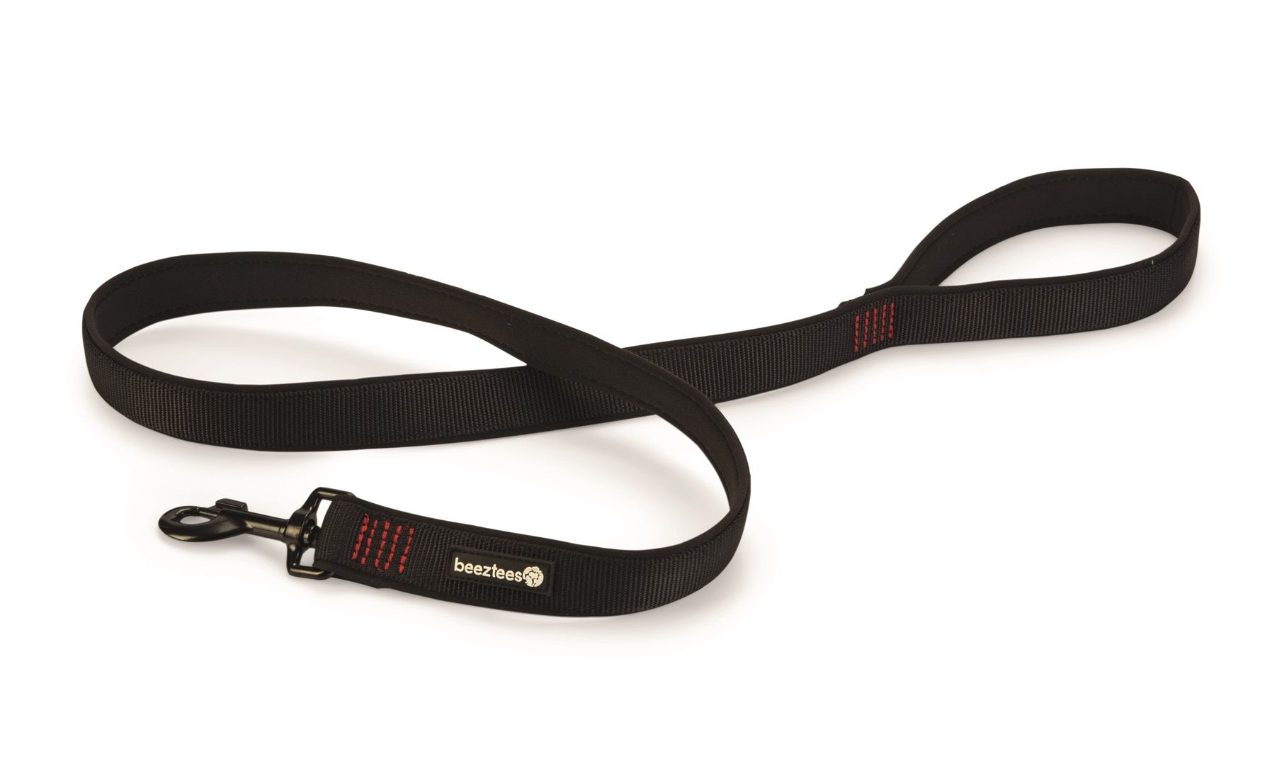 Beeztees hondenriem / looplijn Parinca Premium zwart 120cm