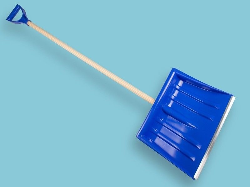 Sneeuwschep kunststof met D-steel