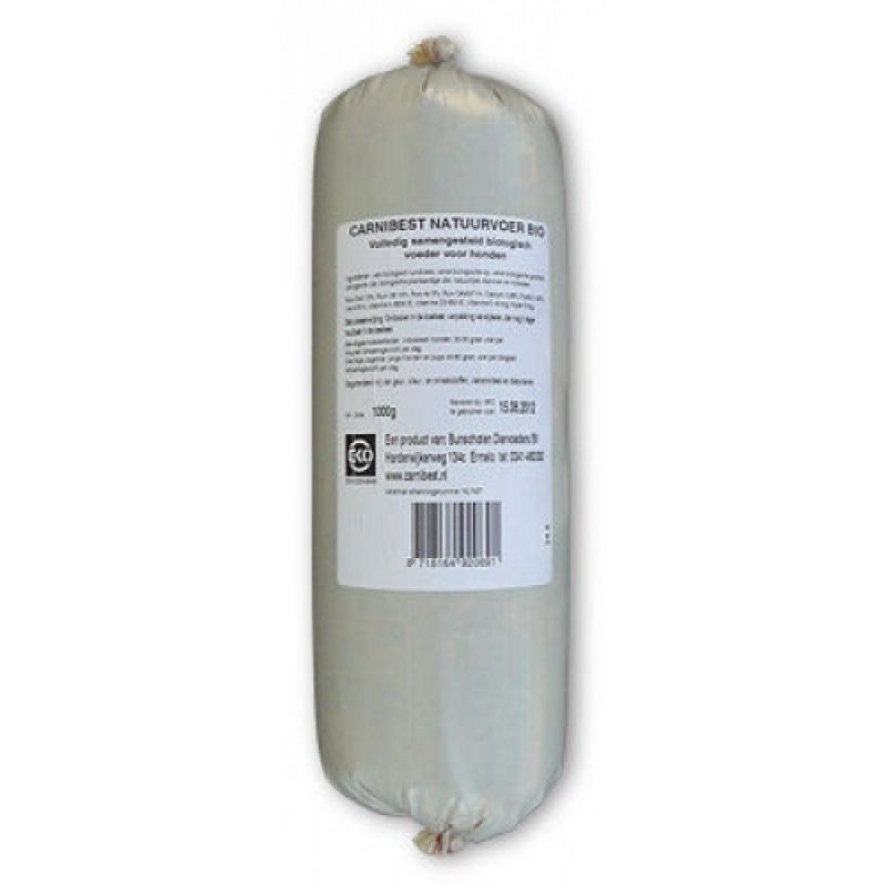 Carnibest vers vlees hond Natuur BIO 1kg