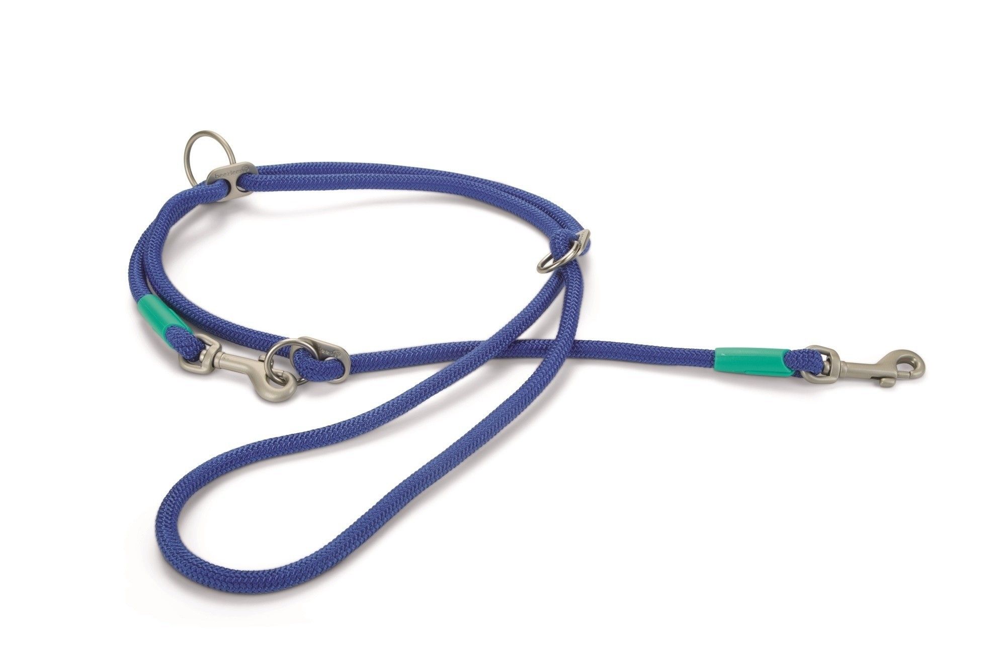 Beeztees Nikra hondendressuurlijn nylon rond blauw 200cmx10mm