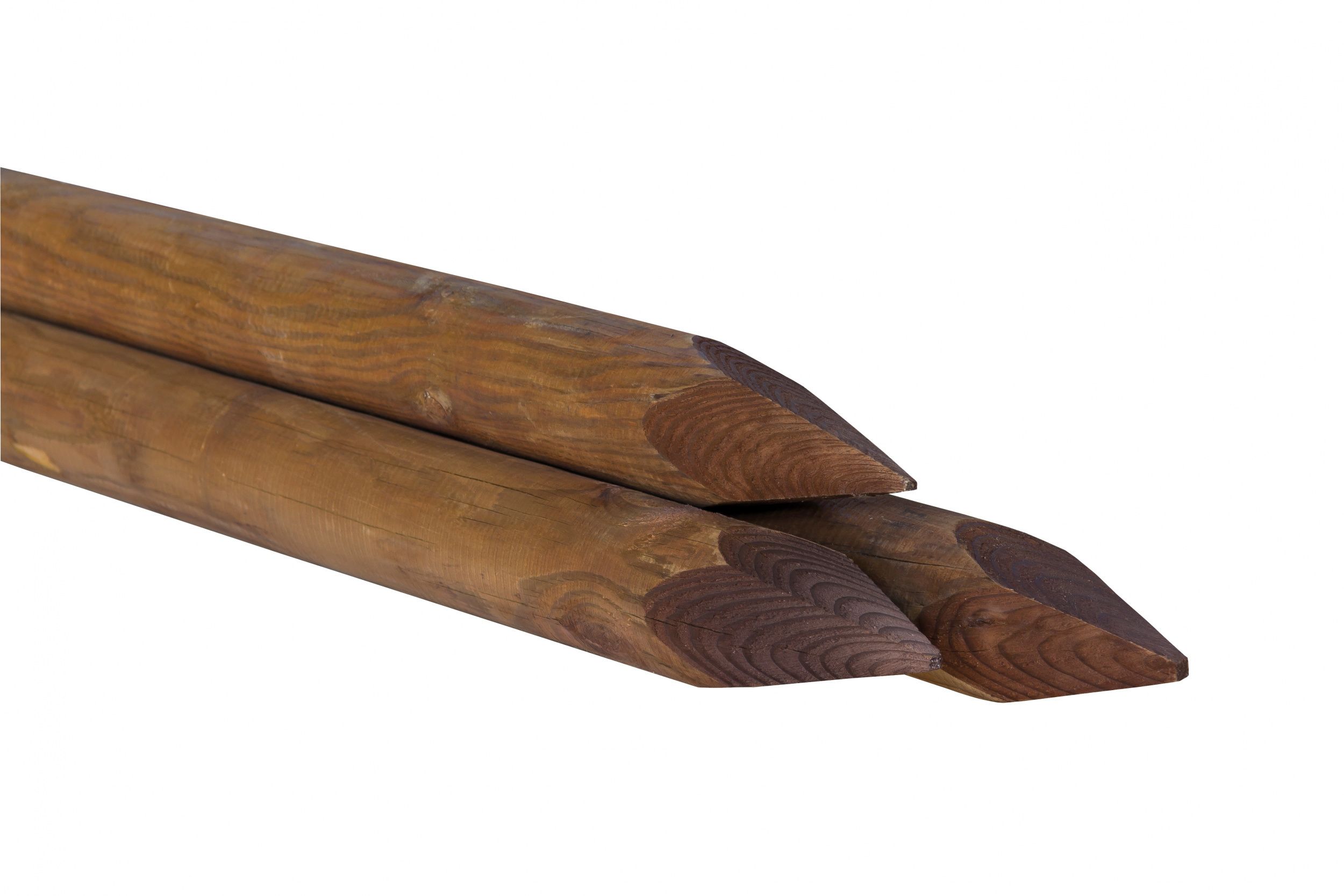 Houten paal Nobifix 160 x 7.5 cm rond gefreesd