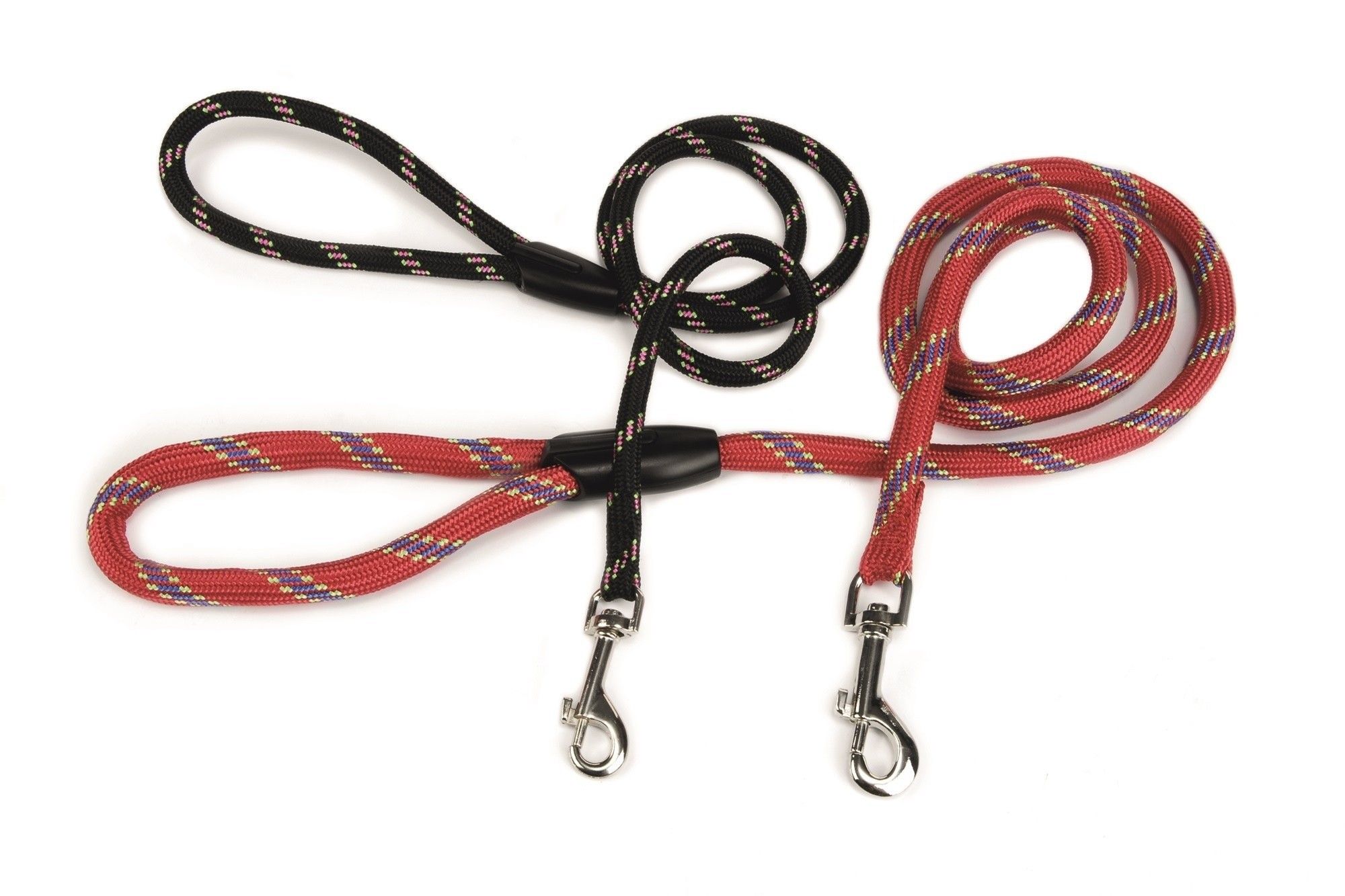 Hondenlooplijn rond nylon Beeztees zwart