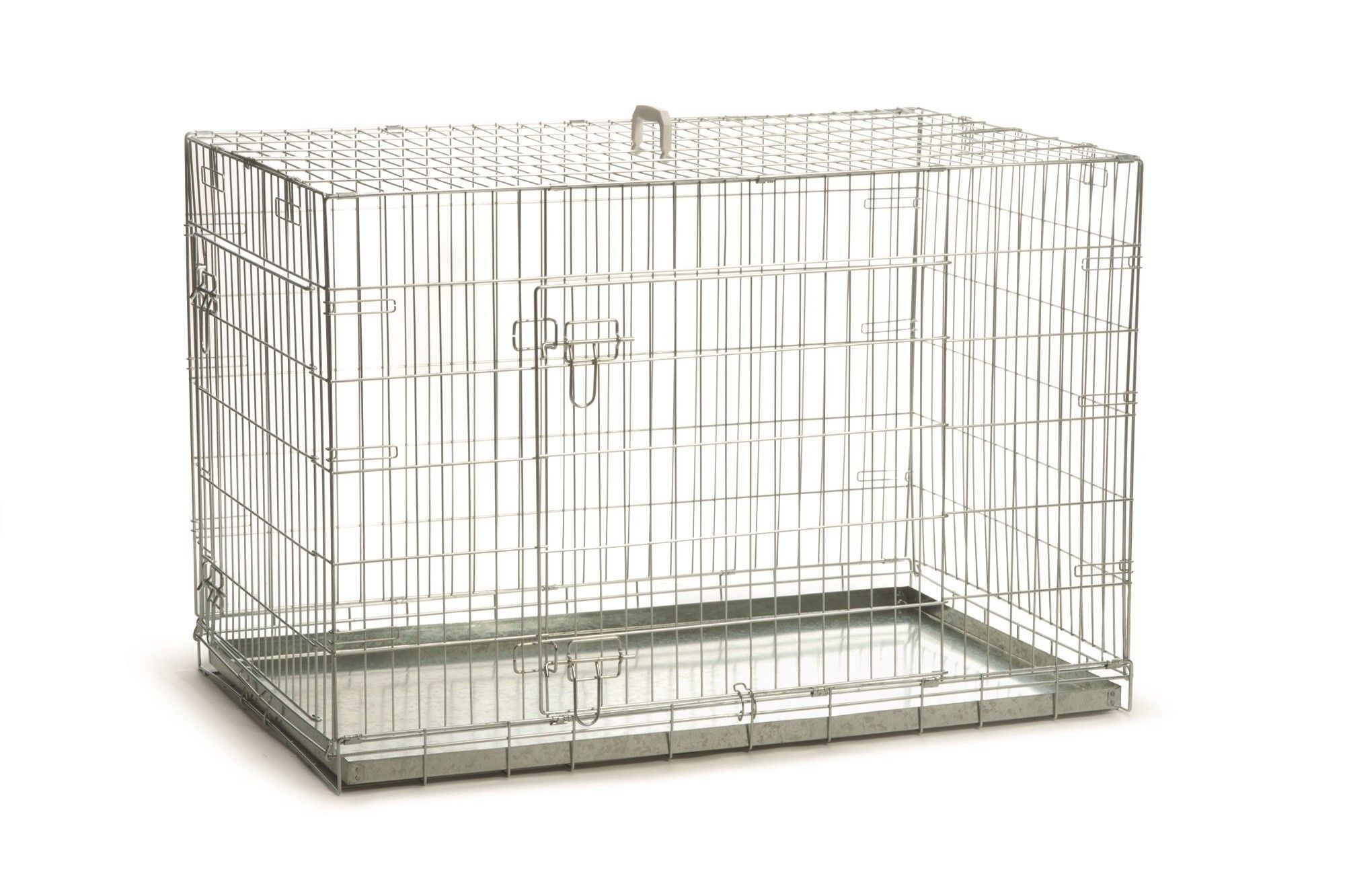 Beeztees hondenbench verzinkt 2-deurs 109x69x75cm