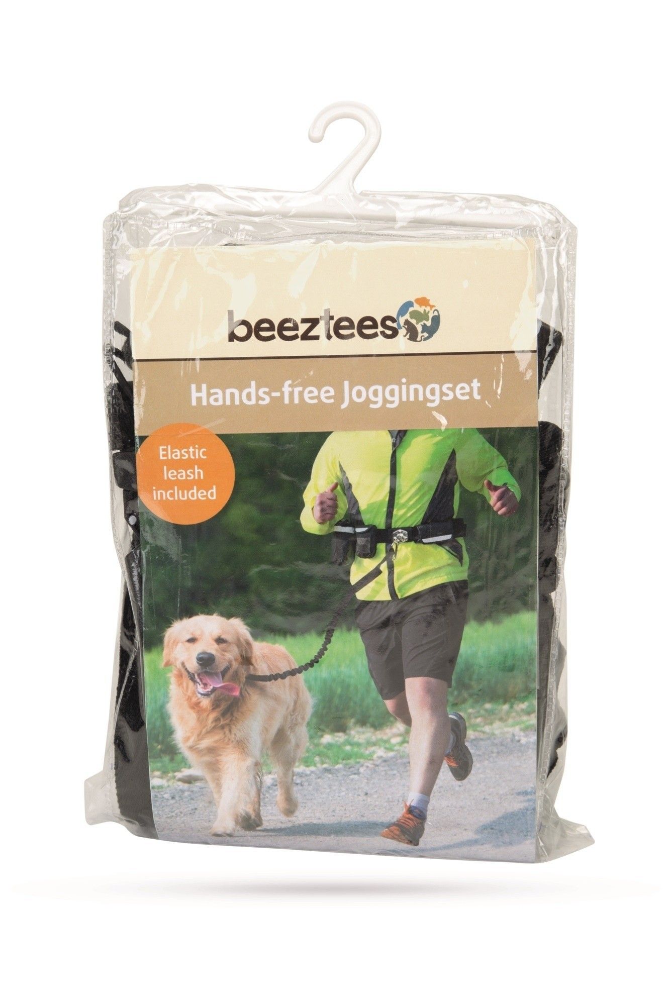 Handsfree joggingset nylon Beeztees zwart