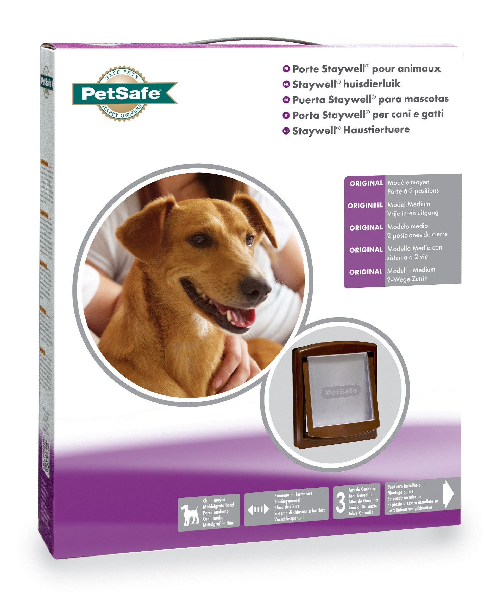 Hondenluik Petsafe 755 Medium bruin