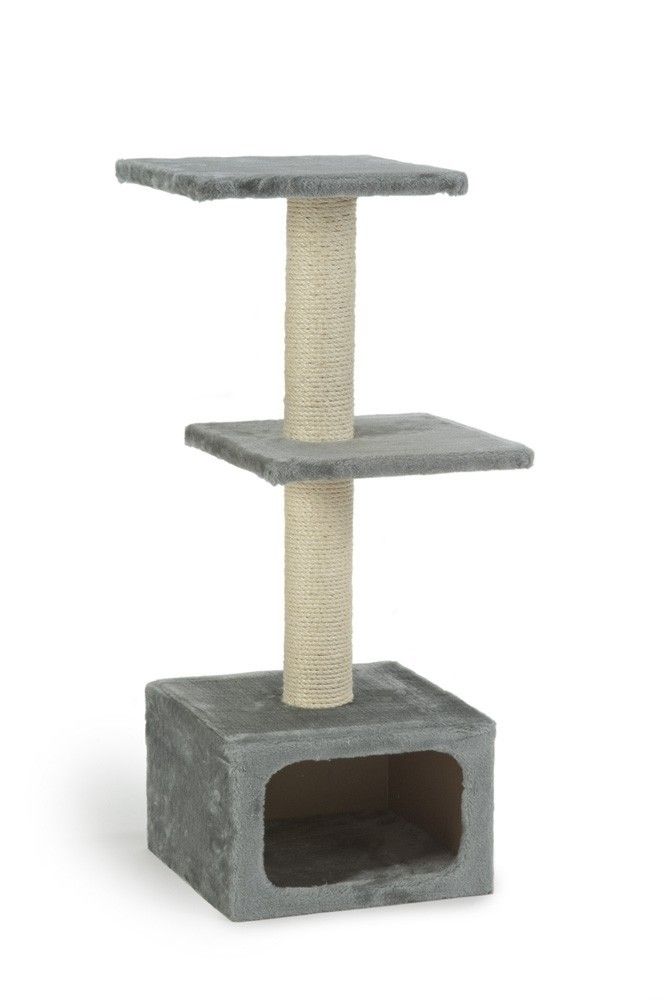 Beeztees krabmeubel Dora grijs 38x38x91cm