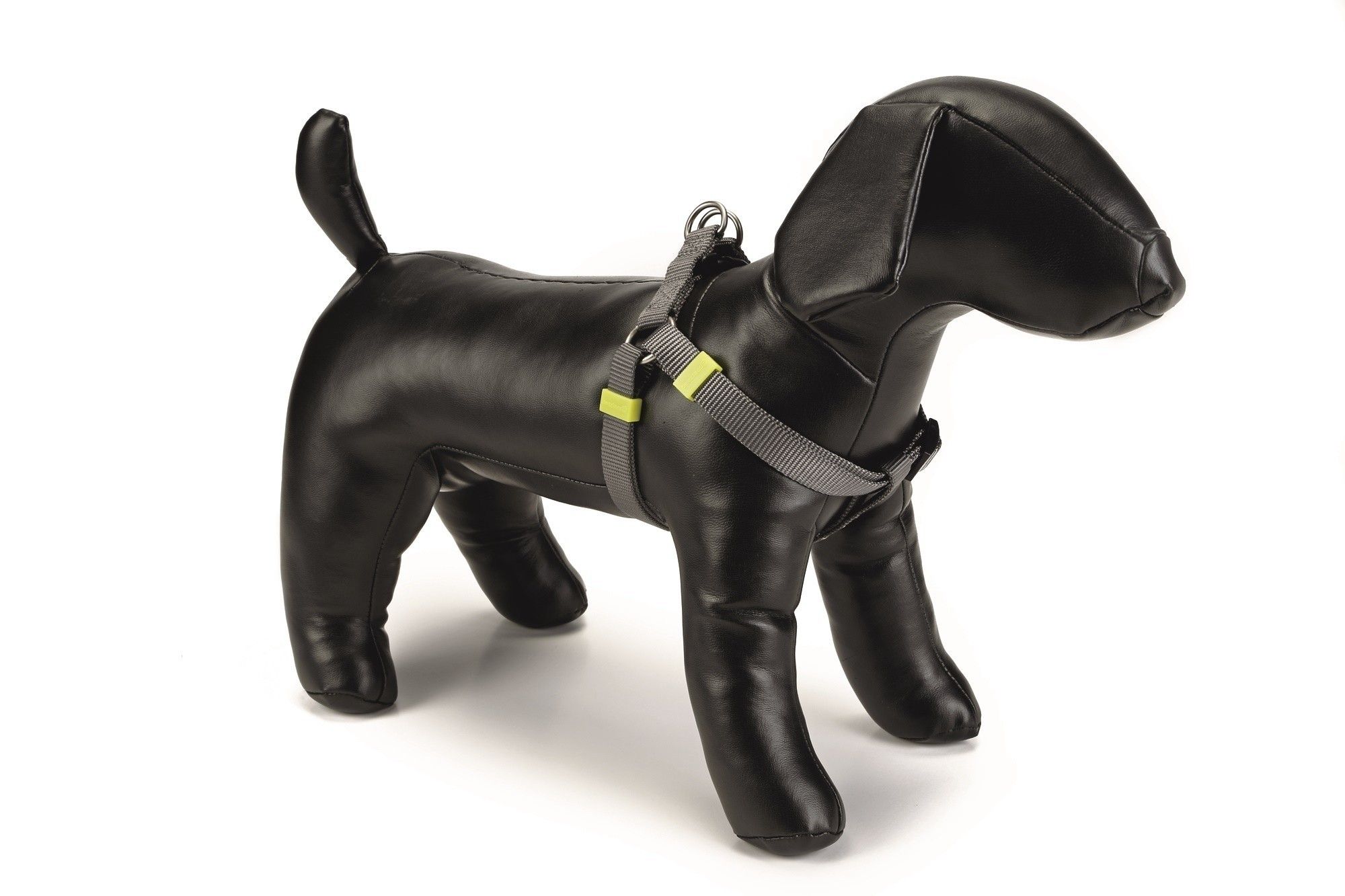 Honden borsttuig Uni nylon Beeztees donkergrijs