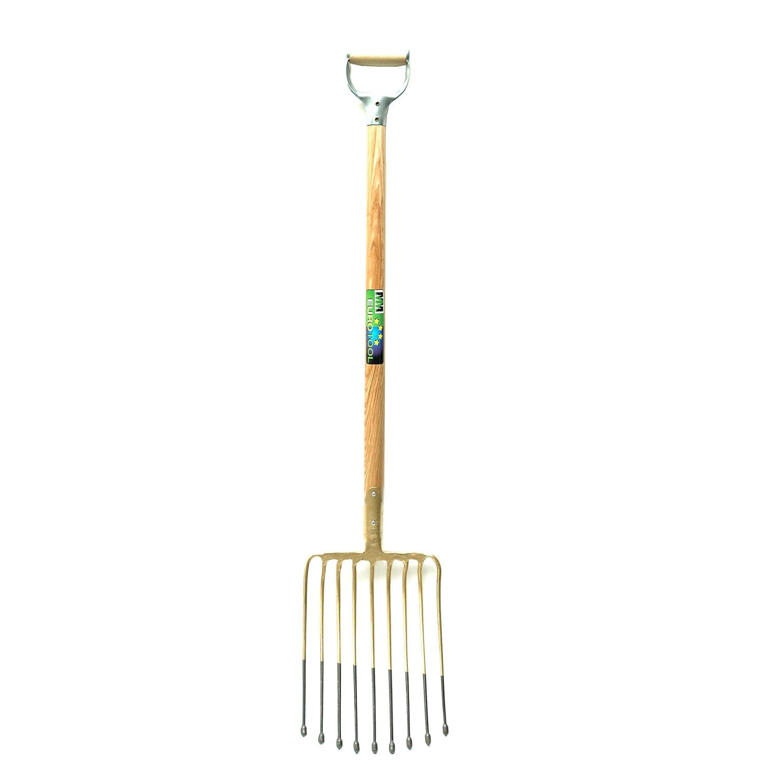 Aardappelvork 9 tands met veerdul en 95cm YD-steel