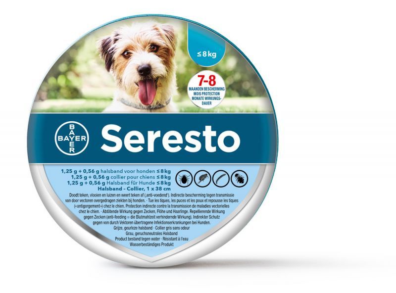 Seresto vlooien en tekenband kleine hond tot 8kg
