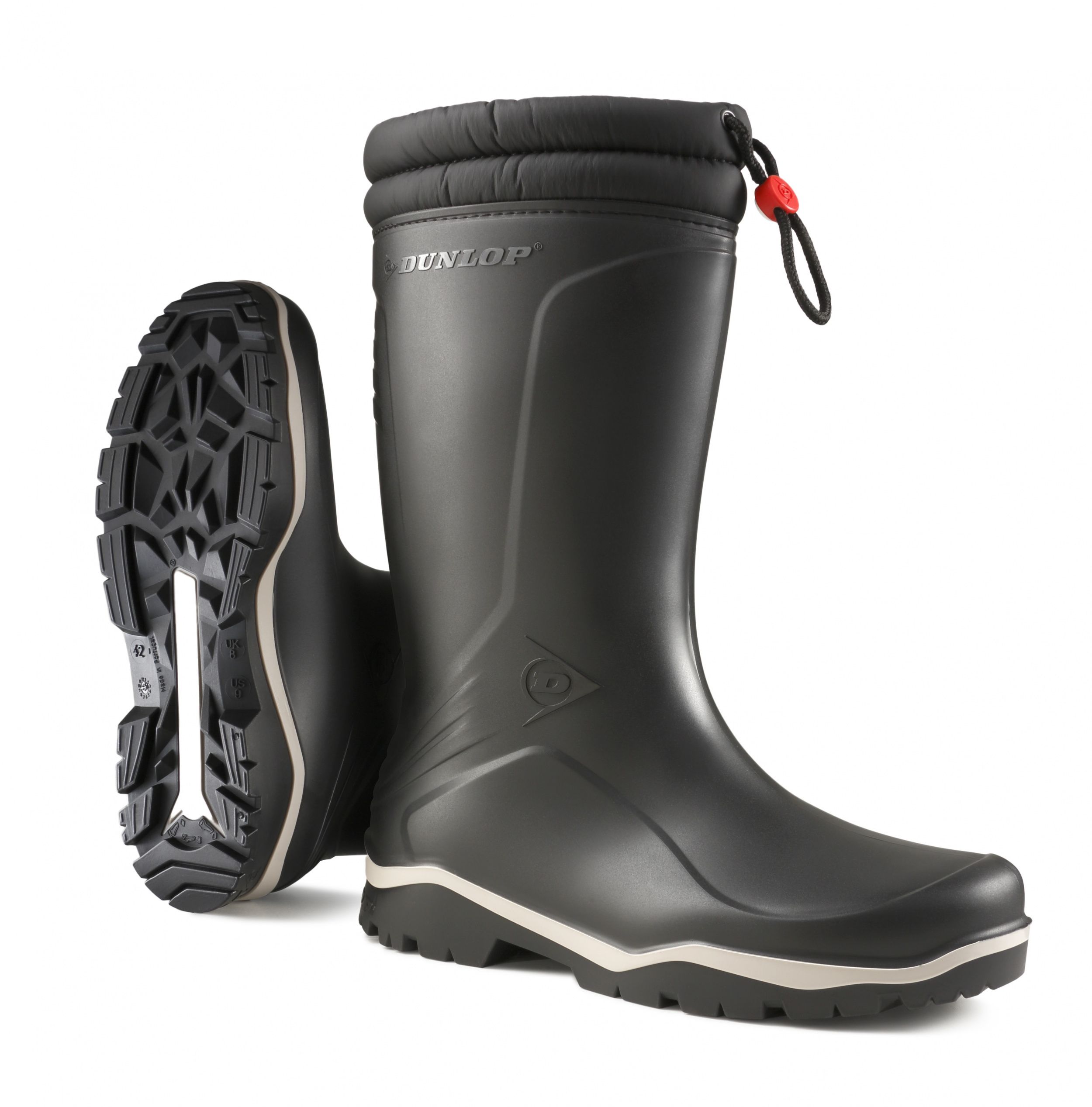 Gevoerde laars Dunlop Blizzard groen