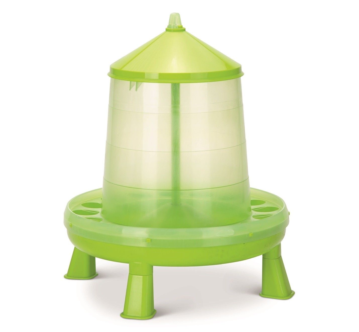 Kippen voersilo op pootjes 8kg groen