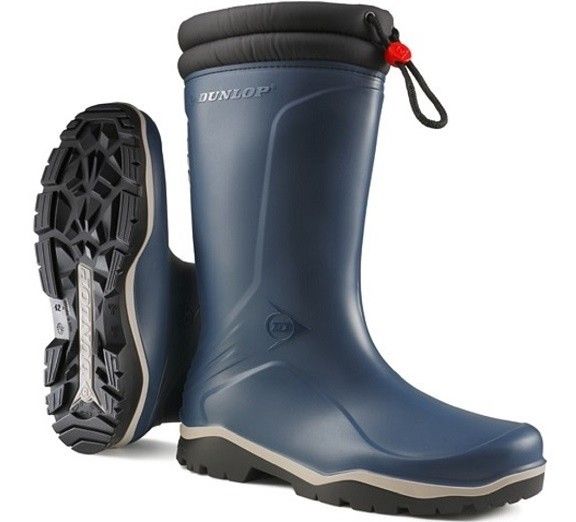 Gevoerde laars Dunlop Blizzard blauw