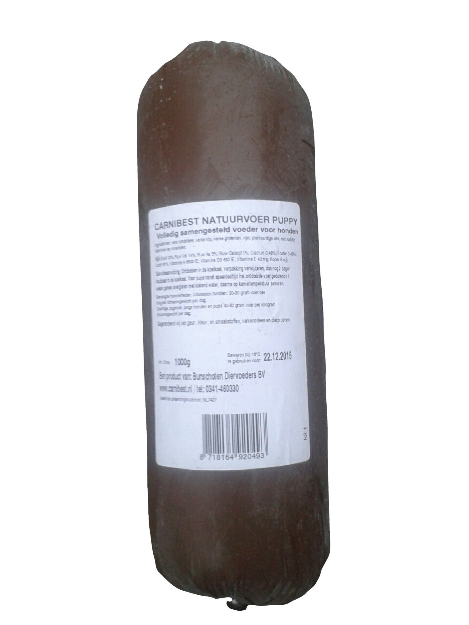 Carnibest vers vlees Puppy 1kg