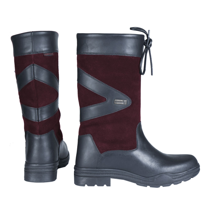 Horka Greenwich leren outdoorlaars bordeaux