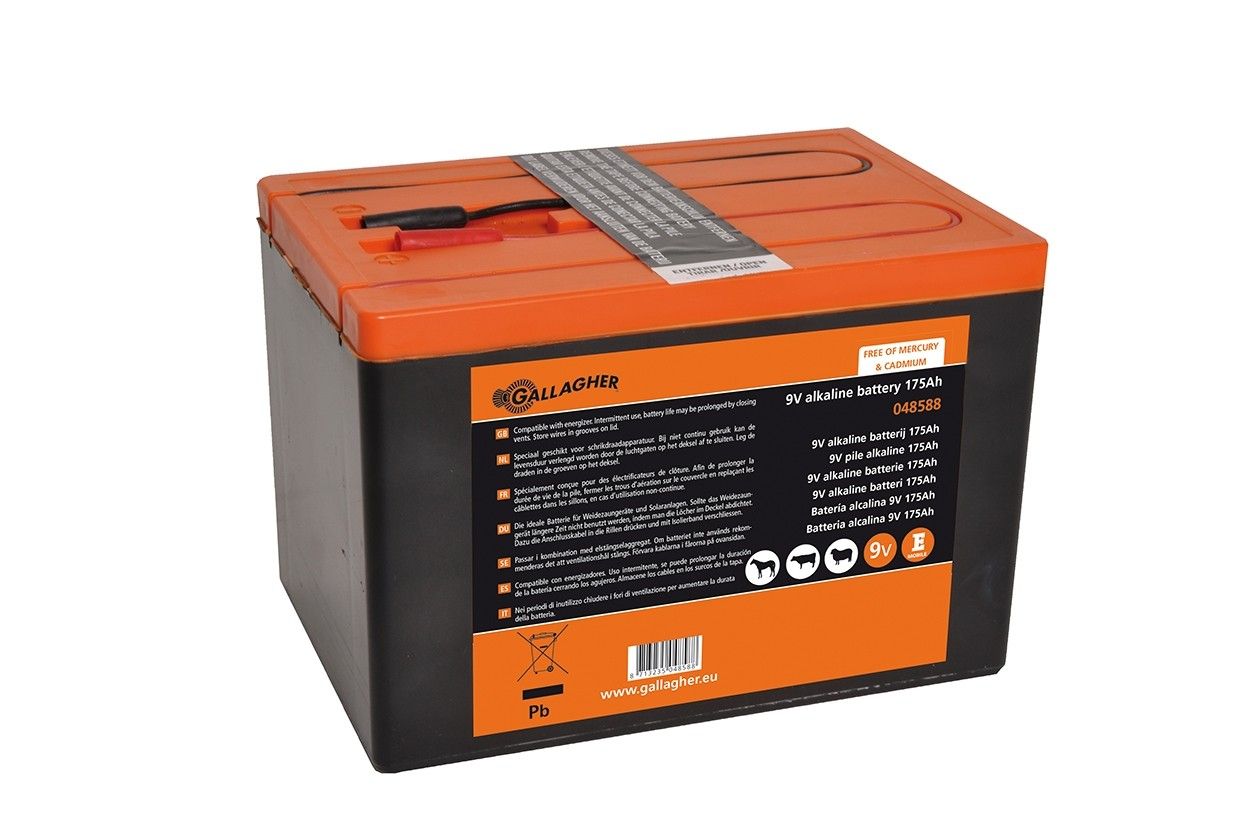 Powerpack 9V batterij 175Ah Gallagher