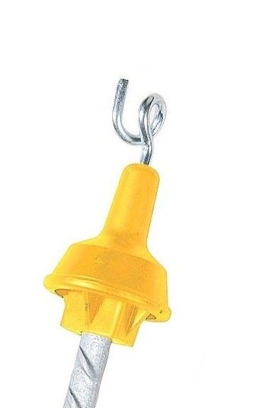 Topisolator + krul, rond (50 stuks)