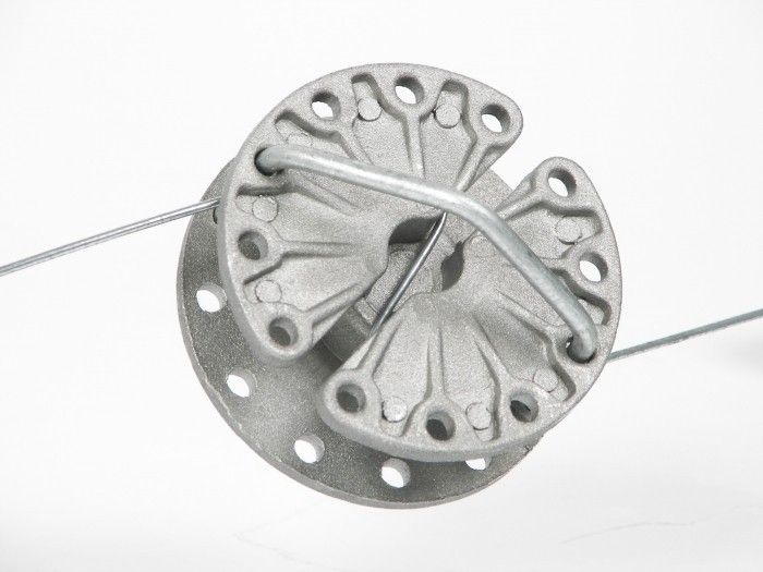 Draadspanner roterend aluminium + beugel