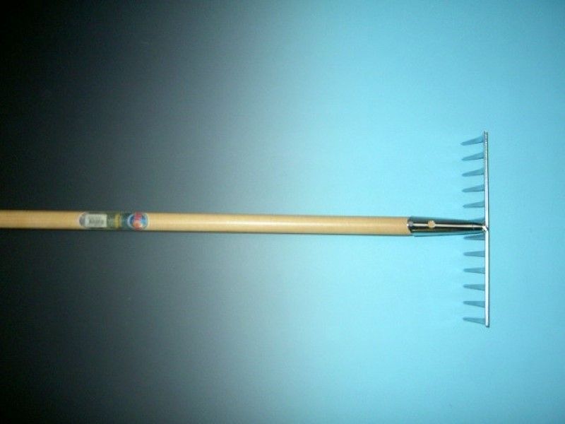 Tuinhark verzinkt 10 tands met steel 150cm