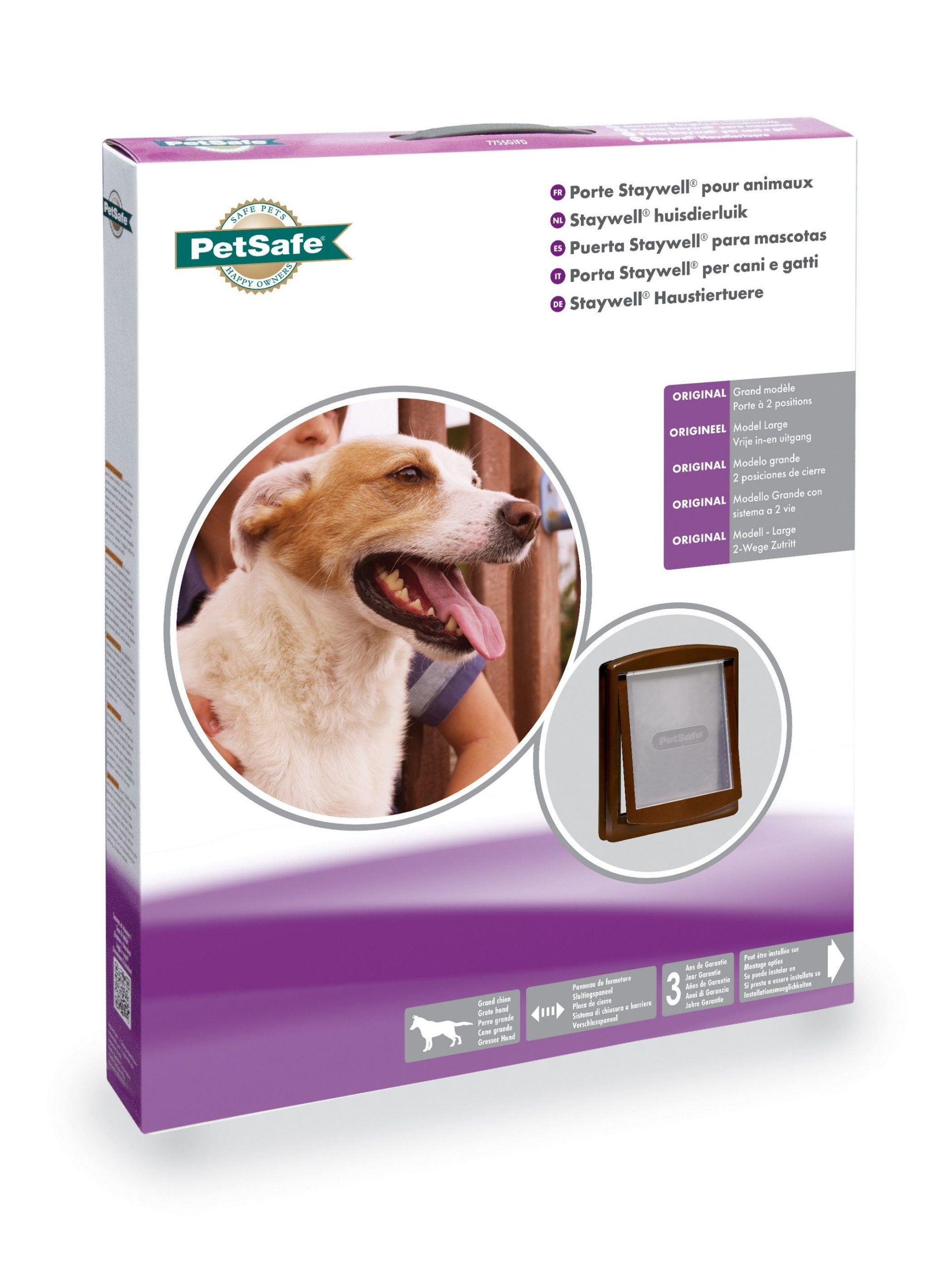 Hondenluik Petsafe 775 Large bruin