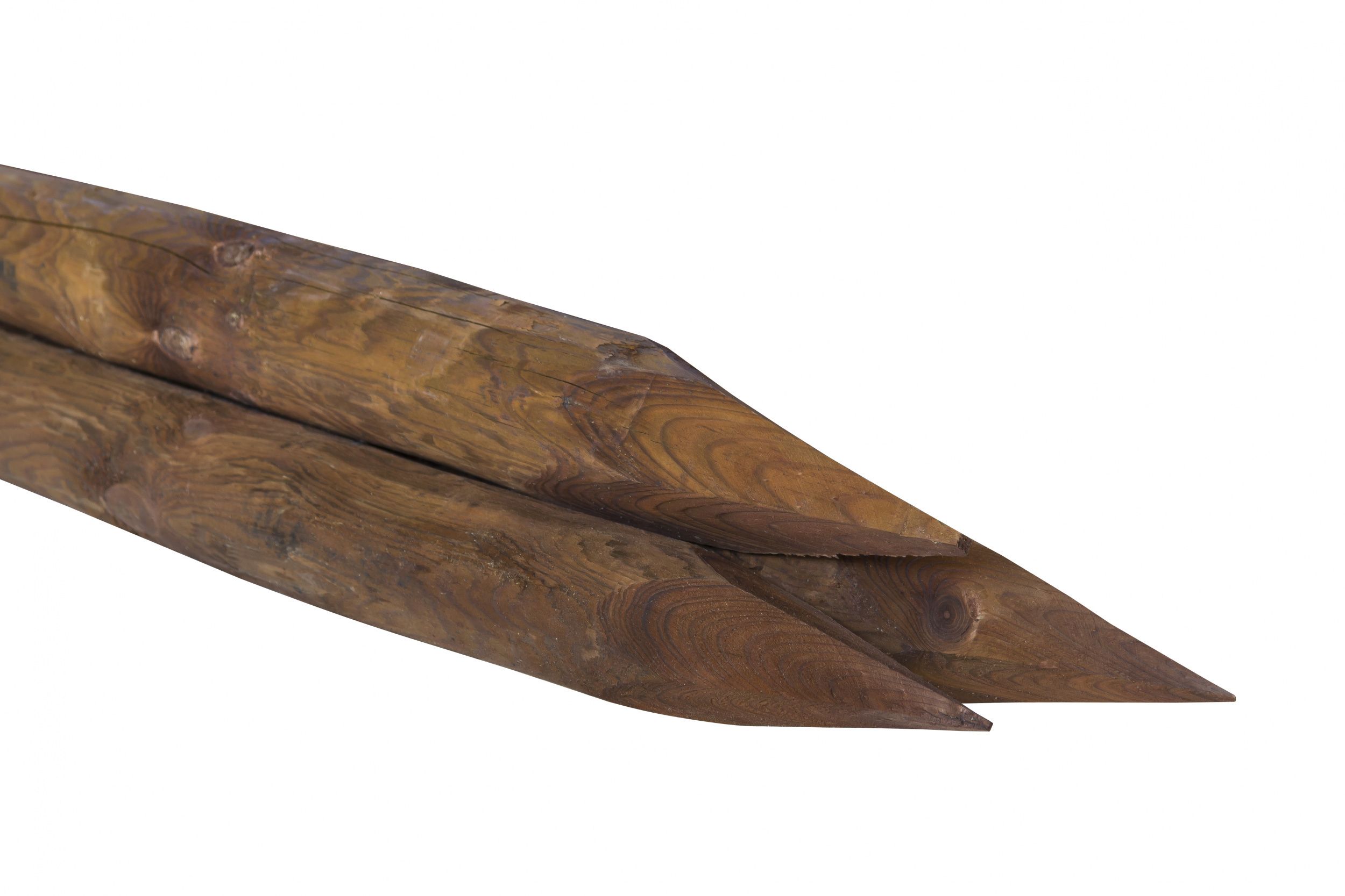 Houten paal Nobifix 200 x 11/12 cm rond geschild