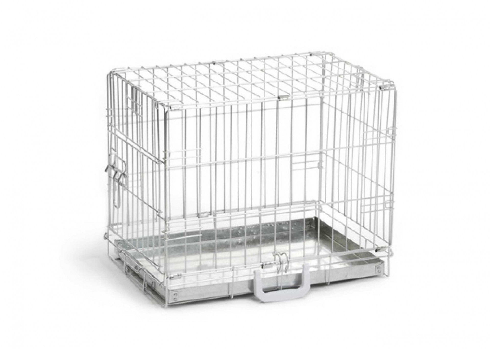 Beeztees hondenbench verzinkt 2-deurs 62x44x49cm