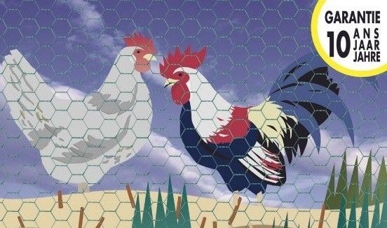 Kippengaas verzinkt 13/0.7 - 50cm x 25mtr