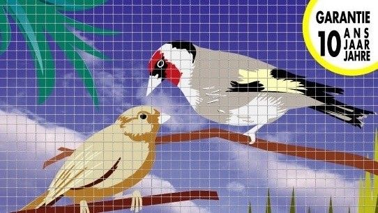 Volièregaas vierkant verzinkt 13/1.05 - 100cm hoog x 25mtr