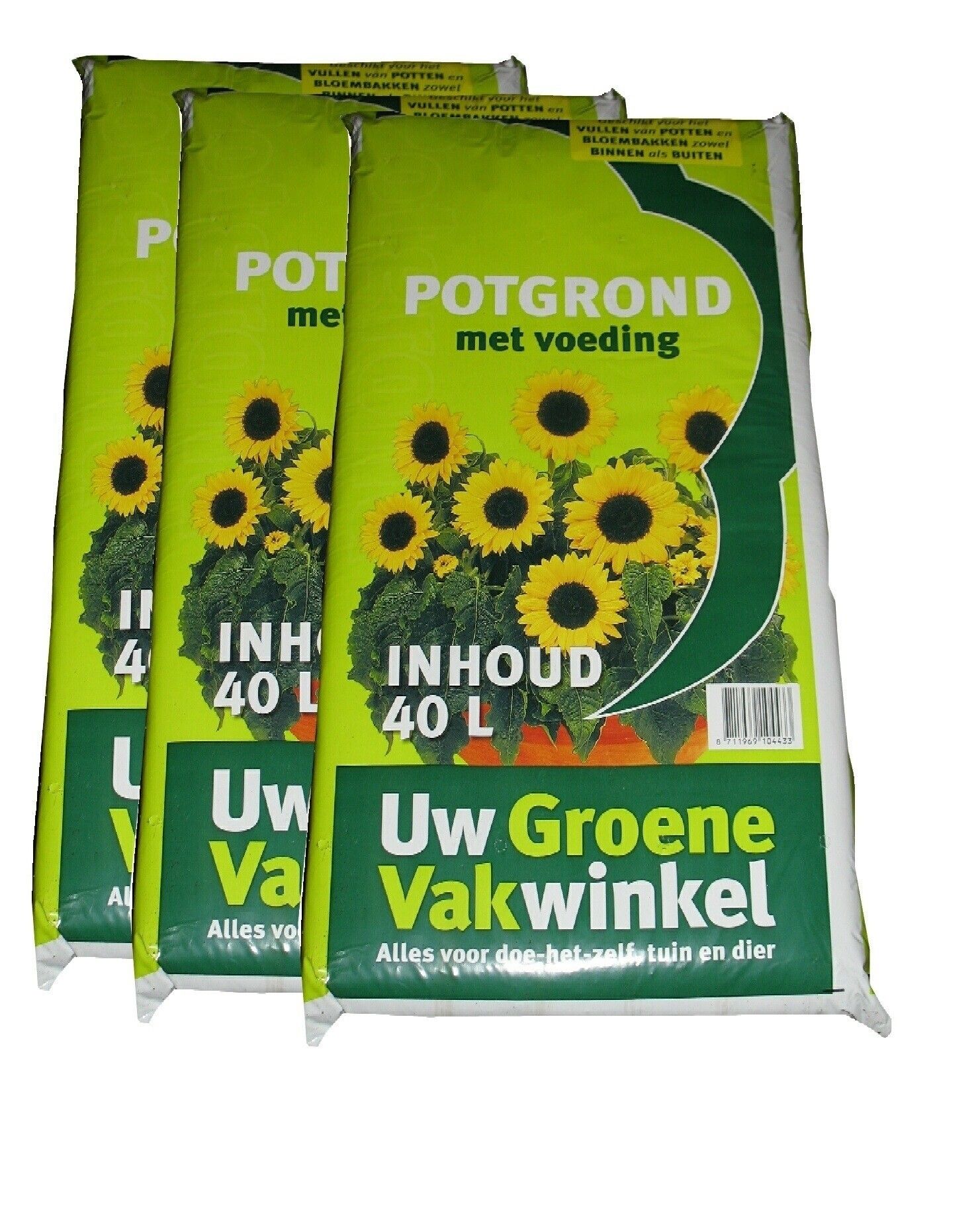 Potgrond U.G.V 40ltr 3 stuks