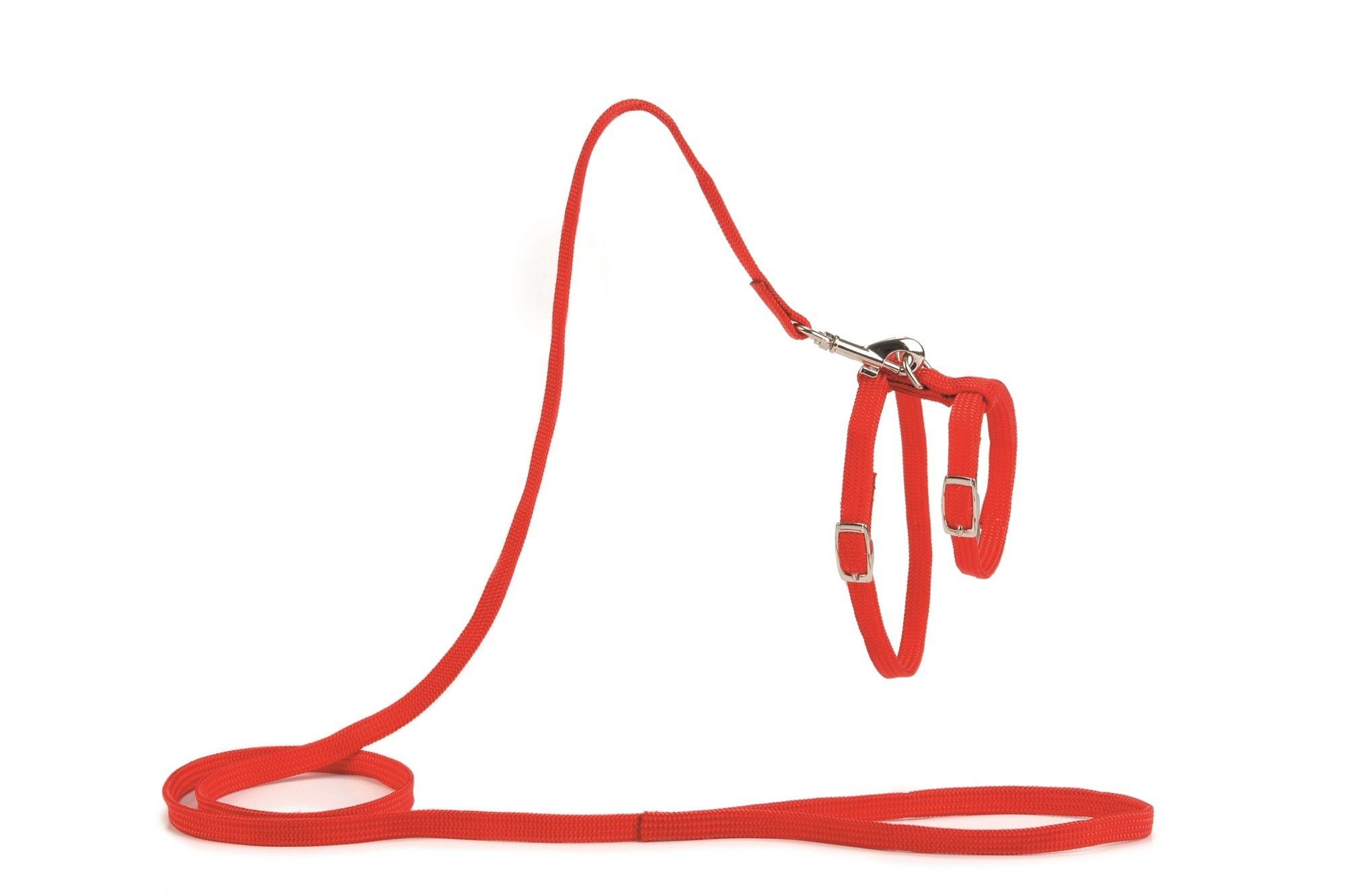 Kattentuig met 130cm looplijn rood Beeztees