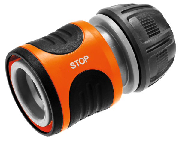 Gardena slang/kraan stuk met waterstop voor 13 mm slang (1/2")