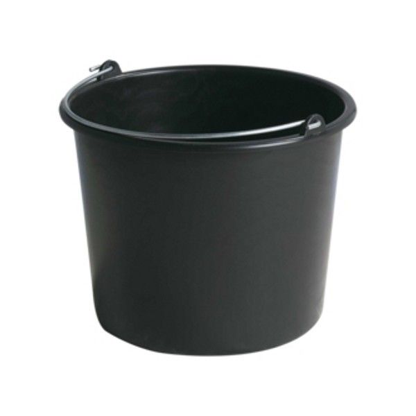 Bouwemmer Gripline zwart 12ltr