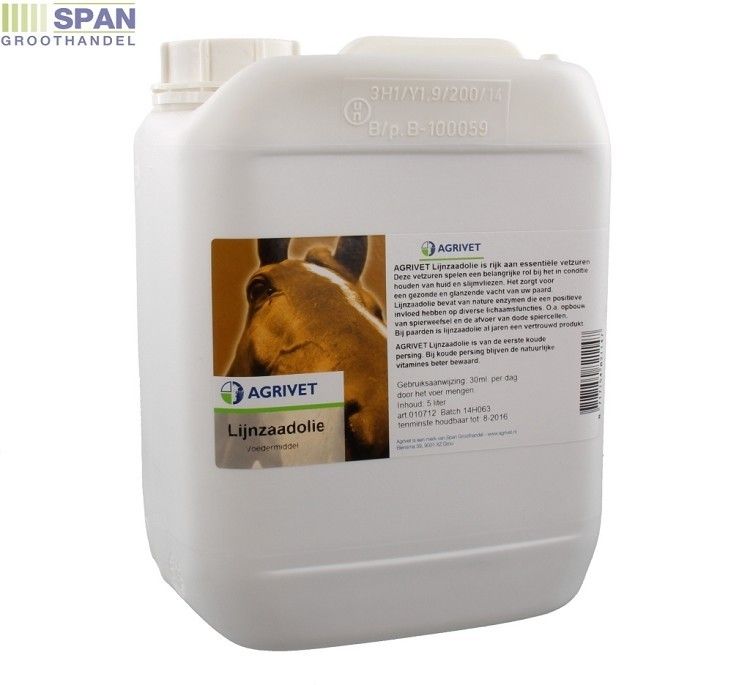 Lijnzaadolie Agrivet 5ltr