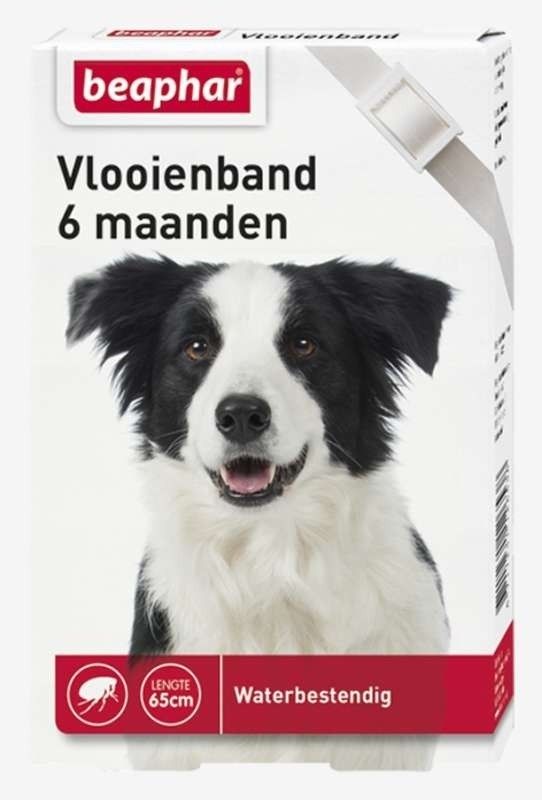 Beaphar vlooienband hond wit