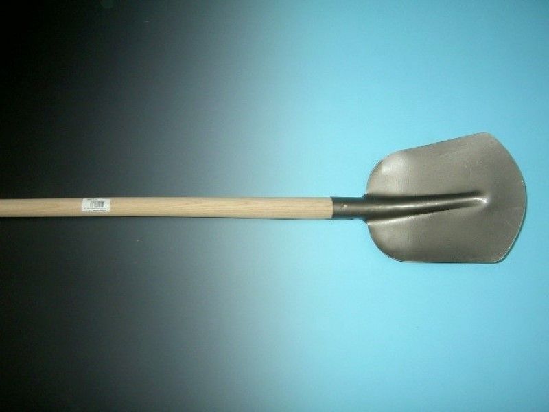 Schepbats 3/4 0 grijs gelakt met 110cm essen steel