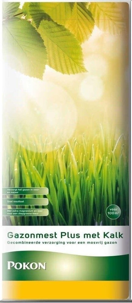Pokon Gazonmest plus Kalk 10kg