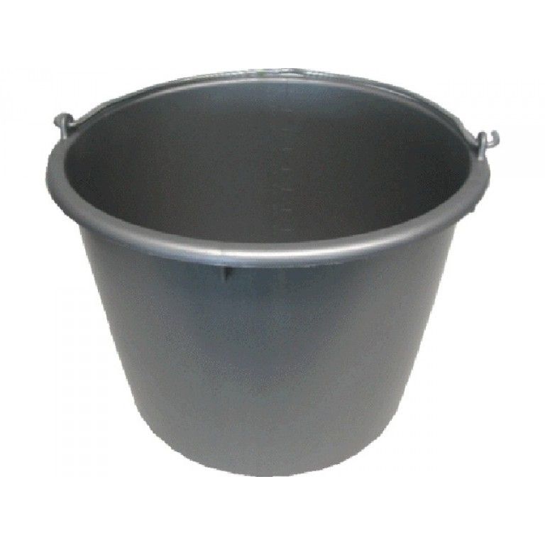 Emmer kunststof  20ltr grijs zwaar model