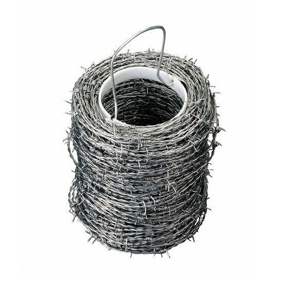 Puntdraad/prikkeldraad verzinkt 250mtr.