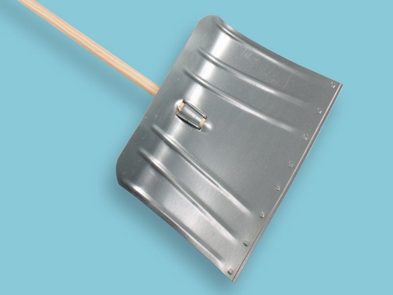 Sneeuwschuiver / sneeuwschep metaal verzinkt met steel