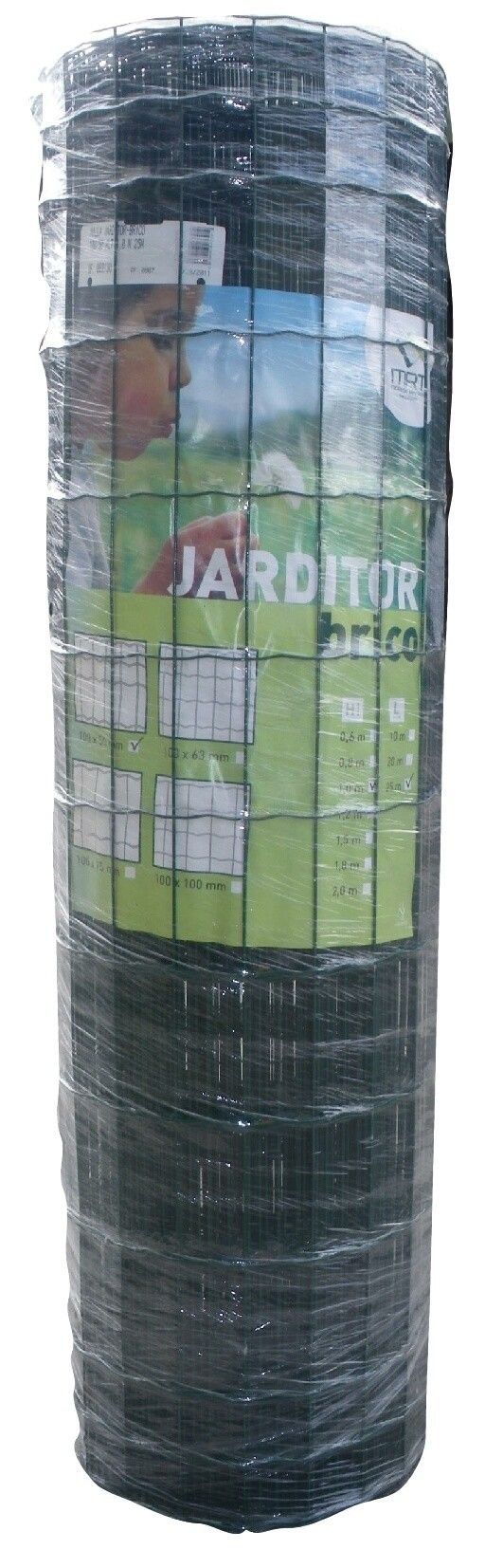 Tuingaas groen 120cm hoog 25mtr