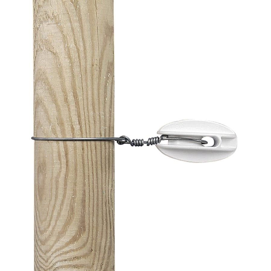 Hoekisolator Gallagher S wit versterkt (5 stuks)