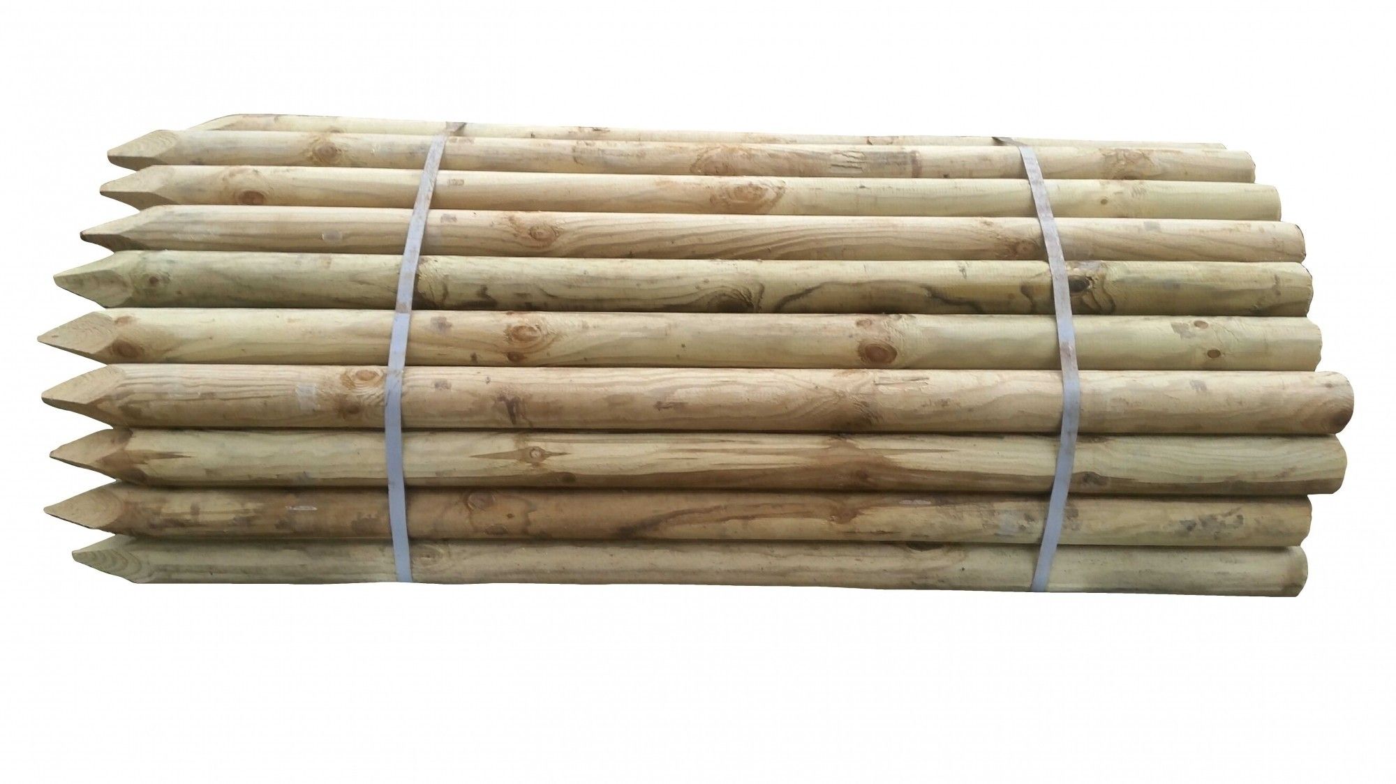 Houten paal Celfix geimpregneerd 180 x 7.5cm rond gefreesd