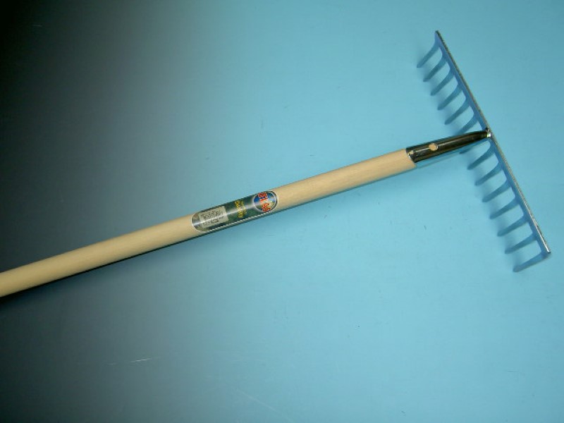 Tuinhark verzinkt 14 tands met steel 150cm