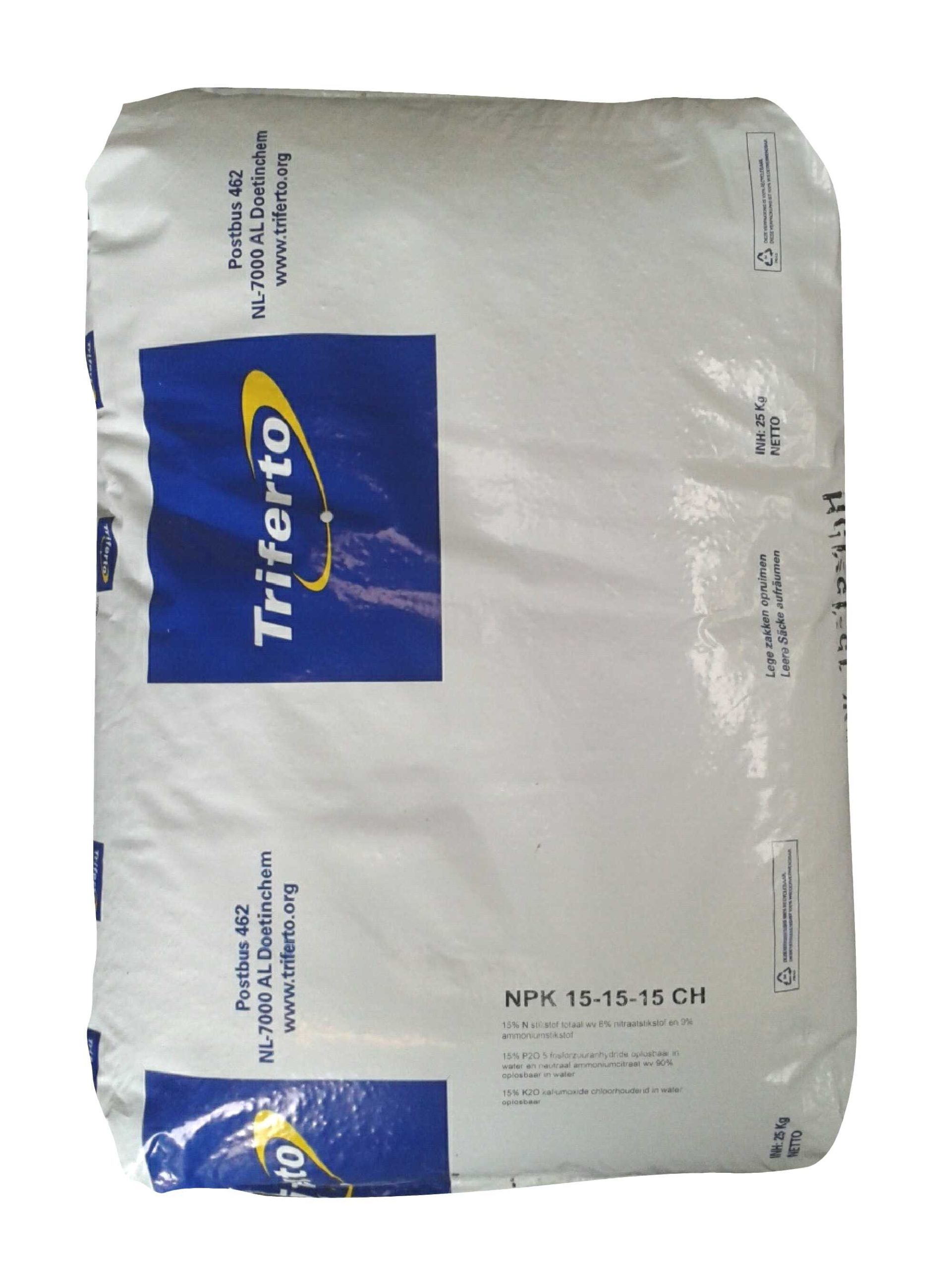 Kunstmest NPK 15+15+15 250kg (10 x 25 kg)