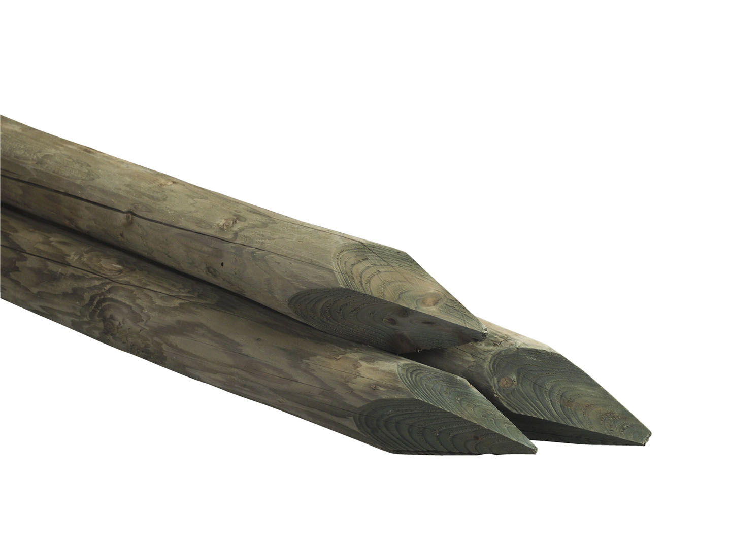 Houten paal rond Celfix geimpregneerd 160 x 7cm geschild