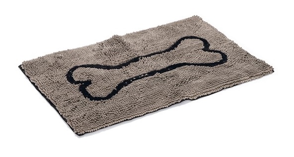 Dirty Dog droogloopmat hond grijs 80 x 50 cm