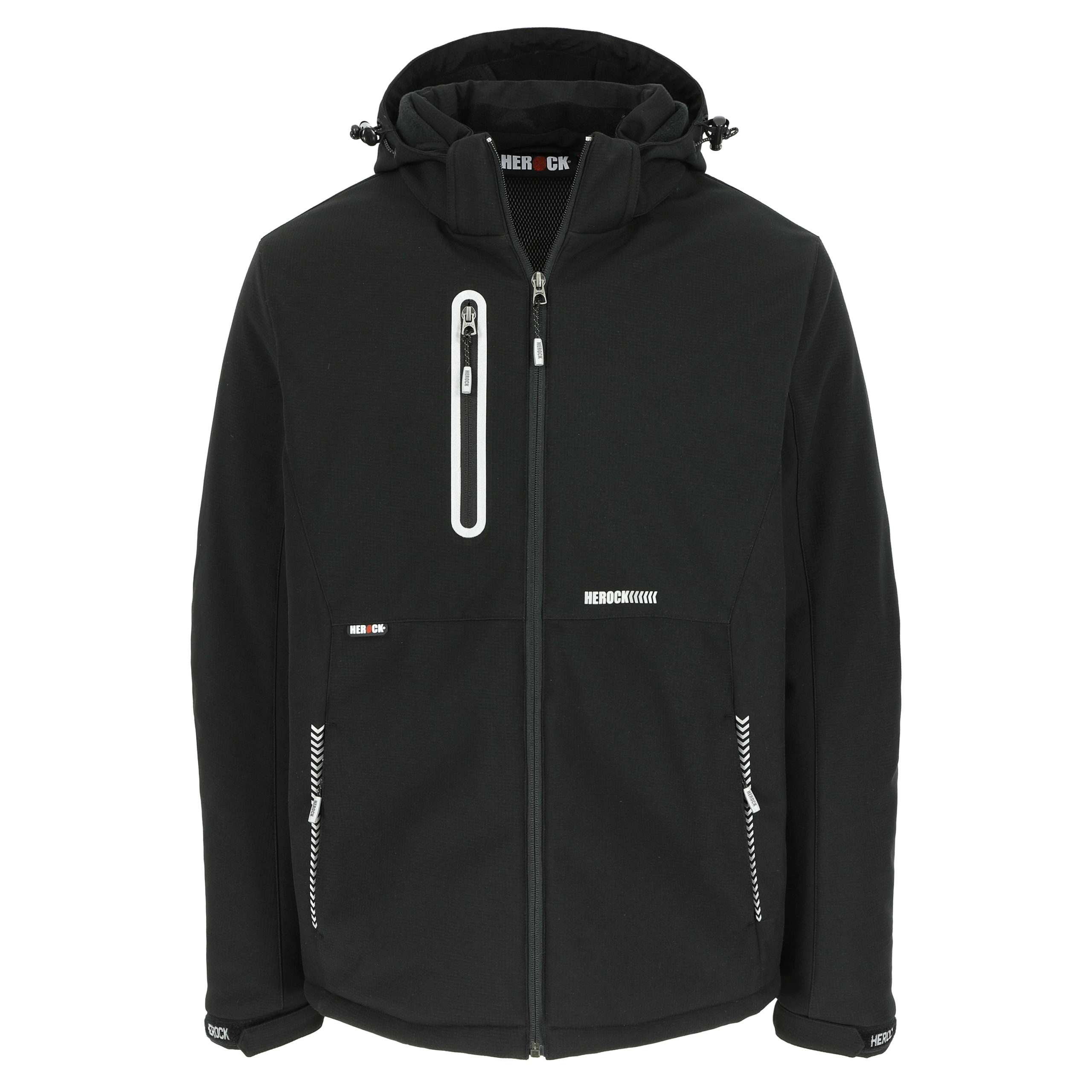 Herock Taris Sofshell jas gevoerd zwart