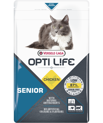 Opti Life Senior kattenvoer Kip 2.5 kg